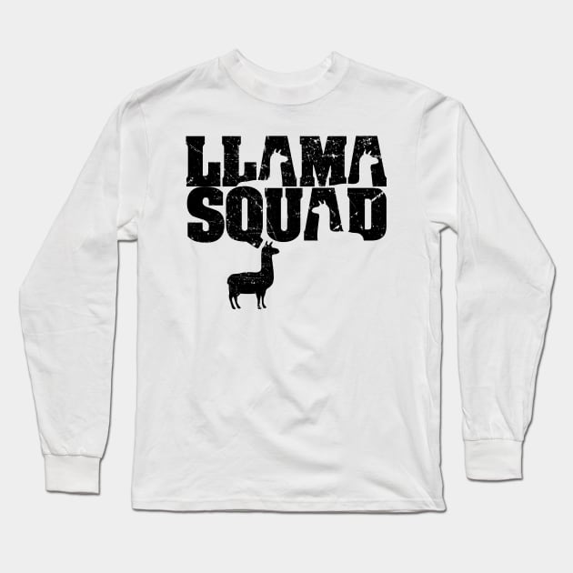 'Llama Squad' Adorable Alpaca Llama Trendy Gift Long Sleeve T-Shirt by ourwackyhome